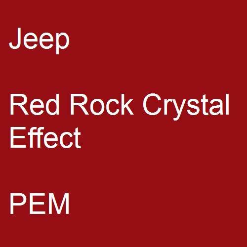 Jeep, Red Rock Crystal Effect, PEM.